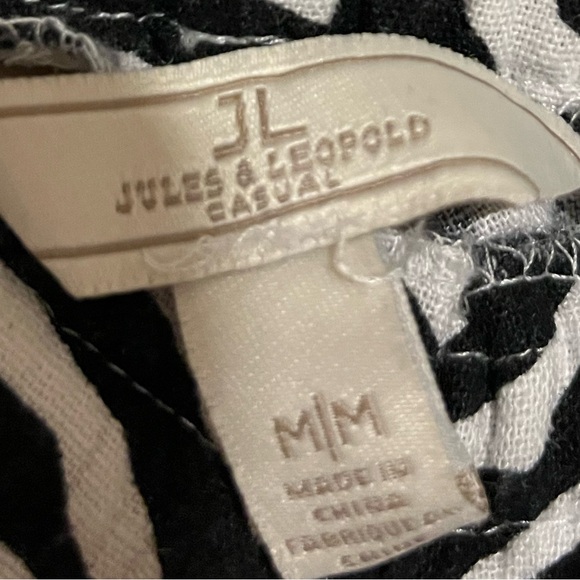 Jules & Leopold Casuals Women's Zebra Print Cropped Jogger Pants Size Medium - Picture 4 of 8